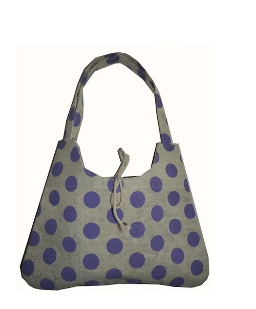 Printed jute handbags