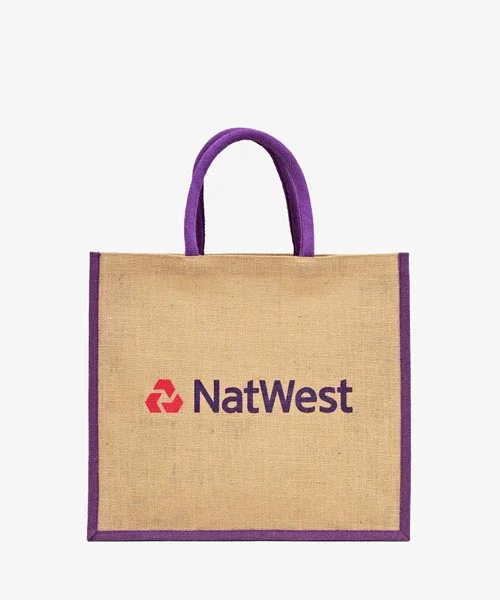 Logo Printed Jute Promotional Bags