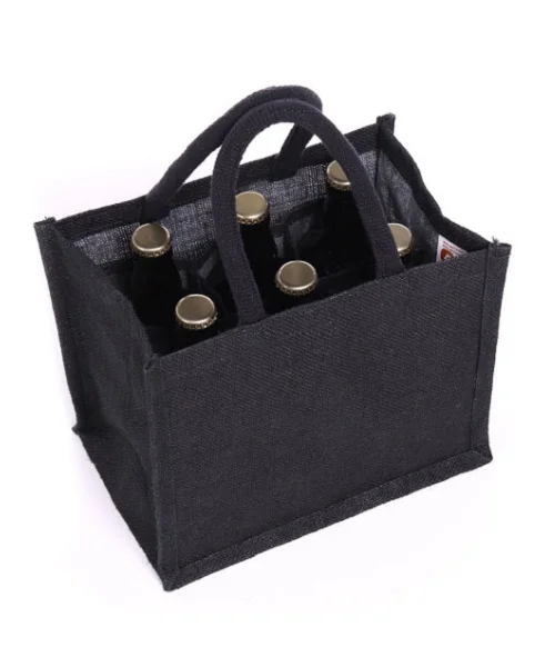 6 Bottle Jute wine bags