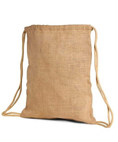 Jute Drawstring Backpack