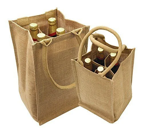Jute wine bags