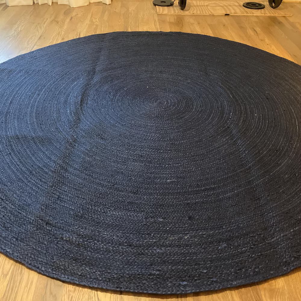 Black jute rugs