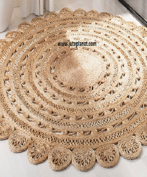 Braided handwoven jute rugs